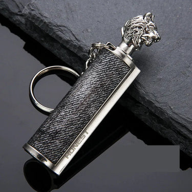 Creative Metal Keychain Lighter Wild Fire Ten Thousand